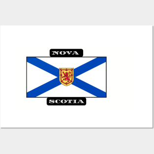 Nova Scotia Flag T-Shirt Ocean Playground Bluenose Home Posters and Art